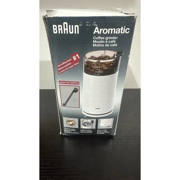 Braun Aromatic Coffee Grinder Gourmet Edition KSM-4 2.5 oz Box & Instructions - Picture 12 of 14